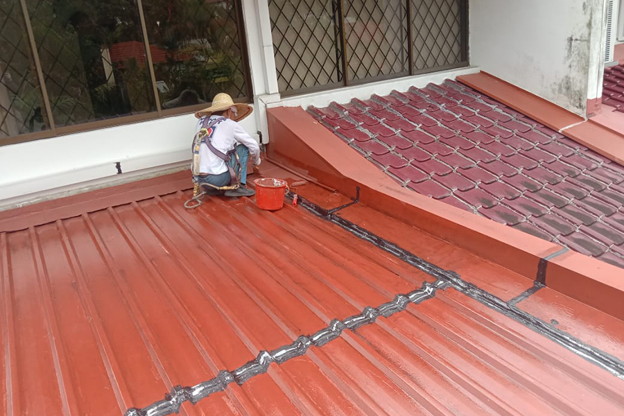 Metal Roof Leakage Repair Works